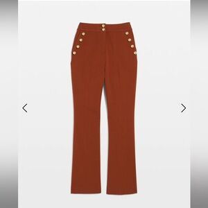 White House Black Market Rust Flare Pants
